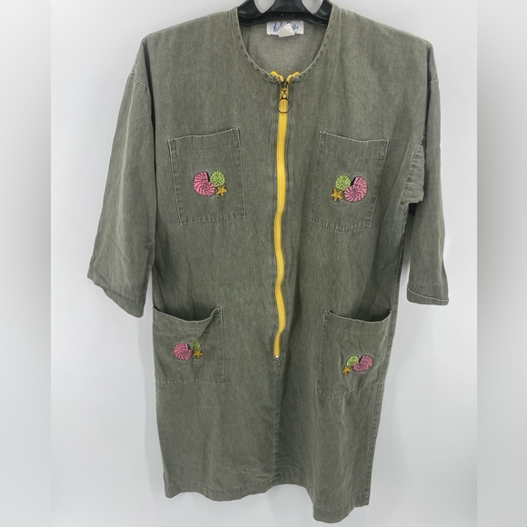 Vintage Peggy Barker zip‎ up dress